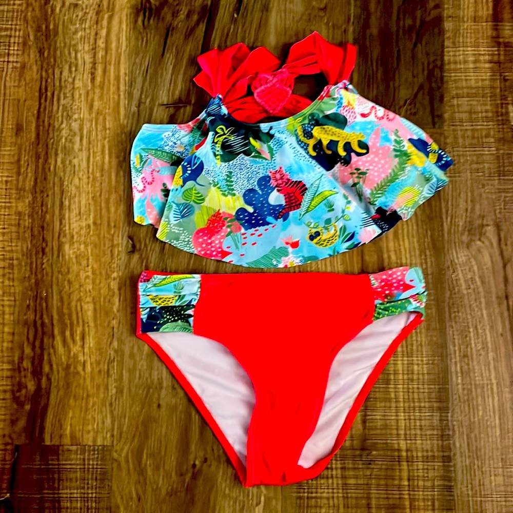 Deux par deux Size 9/10 girls bikini set gently worn